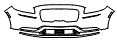 2021 Lincoln Nautilus Standard Bumper Kit - PPF
