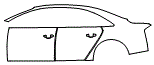 2018 Audi S8 plus Door and Rear Fender Kit - PPF
