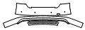 2018 Audi S8 plus Rear Bumper Kit - PPF