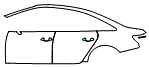 2023 Audi A6 Base Door and Rear Fender Kit - PPF