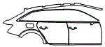 2023 Audi A6 allroad Premium Plus Door and Rear Fender Kit - PPF