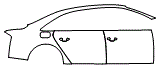 2018 Audi A8 L 4.0 TFSI Rear Fender and Door Kit - PPF