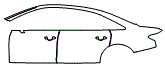 2021 Audi A8 L (Canada) Door, Rear Fender and Door Handle Kit - PPF