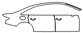 2022 Audi A8 Door, Rear Fender and Door Handle Kit - PPF