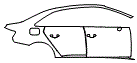 2020 Audi RS3 Rear Fender and Door Kit - PPF