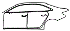 2024 Audi A3 Base Door and Rear Fender Kit - PPF