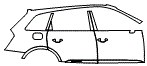 2017 Audi Q7 Rear Fender and Door Kit - PPF
