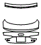 2025 AUDI A5 (PREVIOUS GENERATION) SPORTBACK PREMIUM Trunk Lid Kit