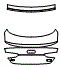 2025 AUDI A5 (PREVIOUS GENERATION) SPORTBACK BASE Trunk Lid Kit