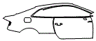 2024 Audi RS5 Rear Fender and Door Kit - PPF