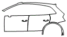 2024 Audi Q5 Door and Rear Fender Kit - PPF