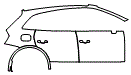 2024 Audi Q5 Rear Fender and Door Kit - PPF