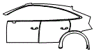 2024 Audi Q5 Sportback Door and Rear Fender Kit - PPF
