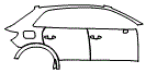 2024 Audi Q3 Rear Fender and Door Kit - PPF