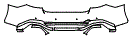 2023 Audi RS7 Rear Bumper Kit - PPF
