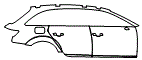 2018 Audi A4 allroad Door and Rear Fender Kit - PPF