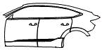 2021 Audi e-tron  Prestige Door and Rear Fender Kit - PPF