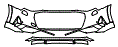 2020 Audi e-tron SUV Premium Plus Bumper Kit - PPF