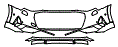 2020 Audi e-tron SUV Technik Bumper Kit - PPF