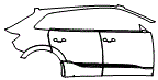 2022 Audi e-tron SUV Premium Plus Door and Rear Fender Kit - PPF