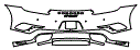 2017 Porsche 911  Coupe Rear Bumper Kit - PPF