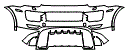 2017 Porsche Cayenne Bumper Kit - PPF
