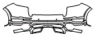 2017 Porsche Cayenne Rear Bumper Kit - PPF