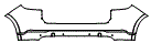 2023 Porsche Cayenne SUV Turbo Rear Bumper Kit - PPF