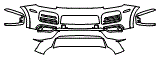 2022 Porsche Cayenne  S Bumper Kit - PPF