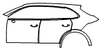 2021 Porsche Cayenne  S Door and Rear Fender Kit - PPF