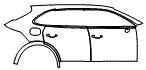 2024 Porsche Cayenne  E-Hybrid Door and Rear Fender Kit - PPF