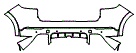 2022 Porsche Cayenne Rear Bumper Kit - PPF