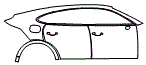 2023 Porsche Cayenne Coupe Door and Rear Fender Kit - PPF