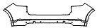 2023 Porsche Cayenne  Base Rear Bumper Kit - PPF