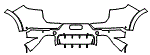 2022 Porsche Cayenne  Turbo S E-Hybrid Rear Bumper Kit - PPF