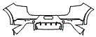 2022 Porsche Cayenne  GTS Rear Bumper Kit - PPF