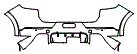 2022 Porsche Cayenne  GTS Rear Bumper Kit - PPF