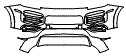 2022 Porsche Cayenne  GTS Bumper Kit - PPF