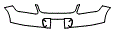 2008 Porsche Cayman Upper Rear Bumper Kit - PPF