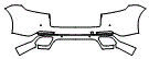2022 Porsche Panamera  4 E-Hybrid Rear Bumper Kit - PPF