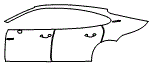 2023 Porsche Panamera Executive Turbo S E-Hybrid Door and Rear Fender Kit - PPF