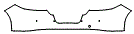 2013 Porsche Panamera Base Rear Bumper Kit - PPF
