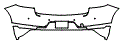 2016 Porsche Macan Rear Bumper Kit - PPF