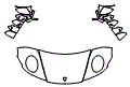 2020 Porsche 911 (992) Carrera Cabriolet Hood, Fender and Mirror Kit - PPF