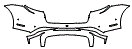 2021 Porsche Taycan Sports Sedan Turbo S Rear Bumper Kit - PPF