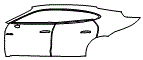 2025 Porsche Taycan Sports Sedan Turbo S Door and Rear Fender Kit - PPF