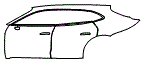 2024 Porsche Taycan Cross Turismo 4S Door and Rear Fender Kit - PPF