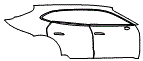 2021 Porsche Taycan  Turbo S Door and Rear Fender Kit - PPF