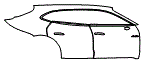 2021 Porsche Taycan  Turbo Door and Rear Fender Kit - PPF