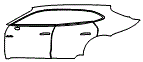 2025 Porsche Taycan  4 Door and Rear Fender Kit - PPF